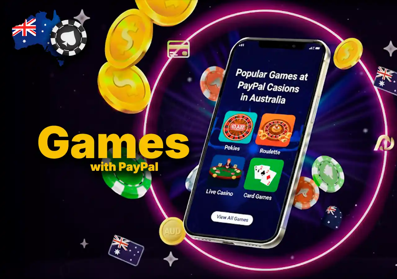 Popular casino games at PayPal casinos in Australia